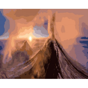 Картина по номерам "Вулкан Ключевская сопка"