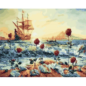 Картина по номерам "Океанические розы"