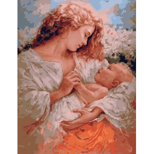 Картина по номерам "Радость материнства"