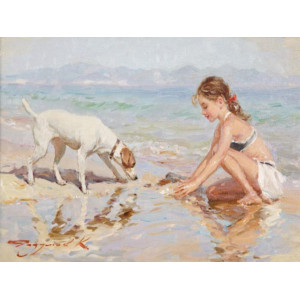 Картина по номерам "З другом на пляжі"
