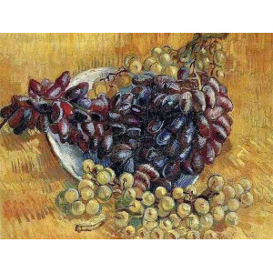Картина по номерам "Натюрморт із виноградом"