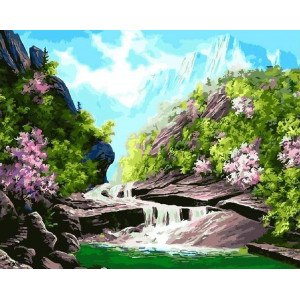 Картина по номерам "Весенний поток"