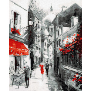 Картина по номерам "Улочка старого города"