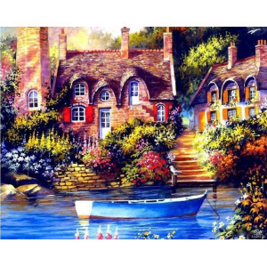 Картина по номерам "Цветущая гавань"