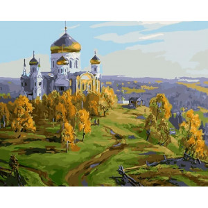 Картина по номерам "Храм на холме"