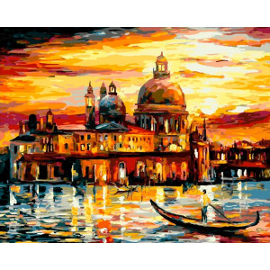 Картина по номерам "Золотое небо Венеции"