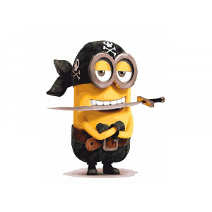 Картина по номерам "Миньон пират"