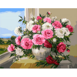 Картина по номерам "Чарівність троянди"