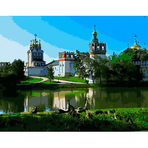 Картина по номерам "Башти новодівичого монастиря"