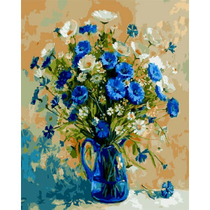 Картина по номерам "Голубая ваза"