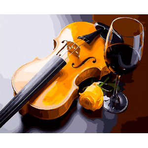 Картина по номерам "Желтая скрипка"