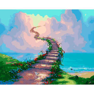 Картина по номерам "Лестница в небеса"