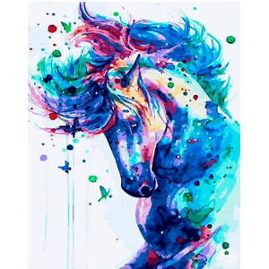 Картина по номерам "Акварельная лошадь"