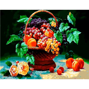 Картина по номерам "Натюрморт с виноградом"