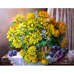 Картина по номерам "Желтые цветы"