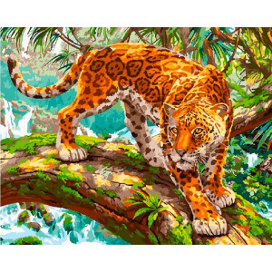 Картина по номерам "Охота леопарда"