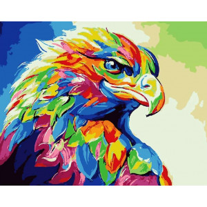 Картина по номерам "Радужный орел"