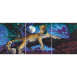 Картина по номерам "Нічне ложе леопарду"