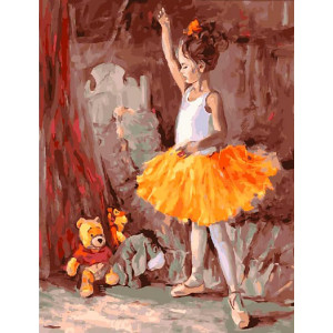 Картина по номерам "Будущая балерина"