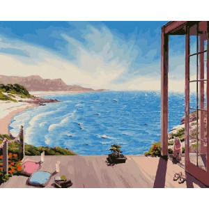 Картина по номерам "Вид на море с веранды"