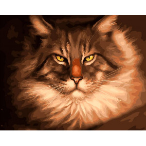 Картина по номерам "Царський кіт"