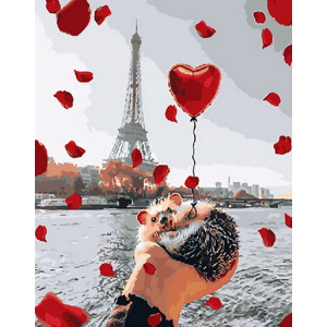 Картина по номерам "Путешествие в Париж"