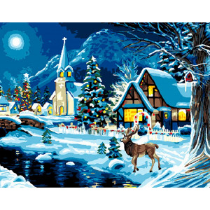 Картина по номерам "Рождественская сказка"