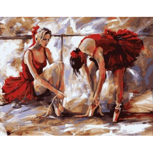 Картина по номерам "Дві балерини"
