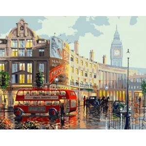 Картина по номерам "Улица Лондона"