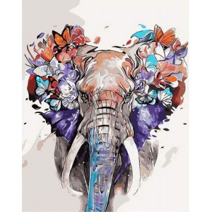 Картина по номерам "Абстрактный слон"