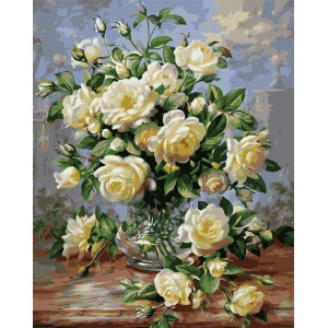 Картина по номерам "Жёлтые розы"
