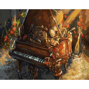 Картина по номерам "Старий рояль"