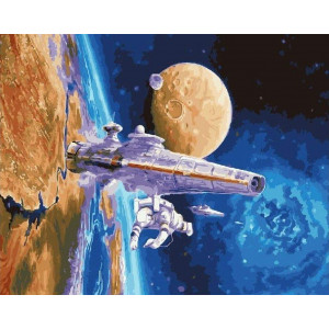 Картина по номерам "Космический корабль"