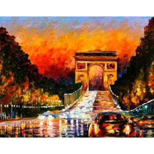 Картина по номерам "Триумфальная арка на закате"