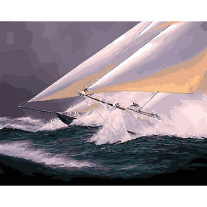 Картина по номерам "Яхта на хвилях"