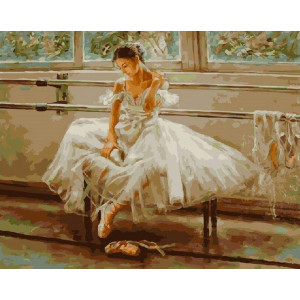Картина по номерам "Уставшая балерина"