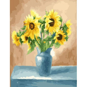 Картина по номерам "Букет соняшників"