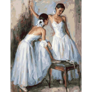 Картина по номерам "Разговор балерин"