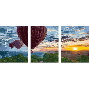 Картина по номерам "Вид с воздушного шара"
