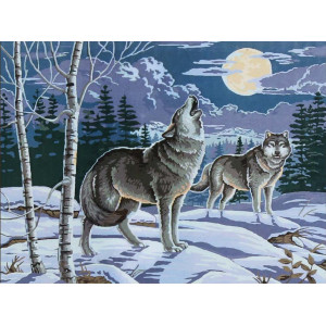 Картина по номерам "Волчья песня"