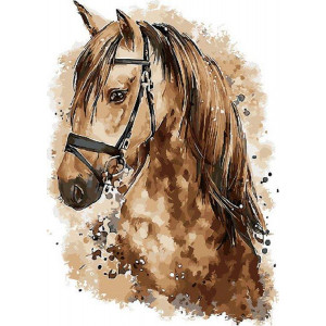 Картина по номерам "Милый взгляд лошади"