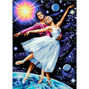 Картина по номерам "Космический балет"
