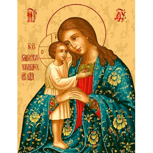 Картина по номерам "Икона Божией Матери"