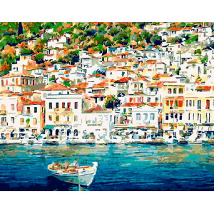 Картина по номерам "Солнечное побережье. Греция"