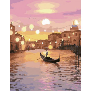 Картина по номерам "Барвистий канал Венеції"