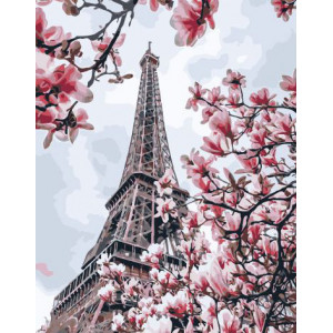 Картина по номерам "Цветущий Париж"