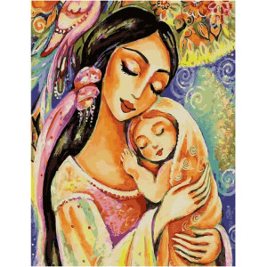 Картина по номерам "Радость материнства"