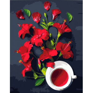 Картина по номерам "Червоний чай"