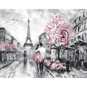 Картина по номерам "Весенний аромат Парижа"
