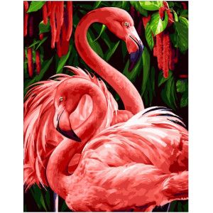 Картина по номерам "Важные фламинго"